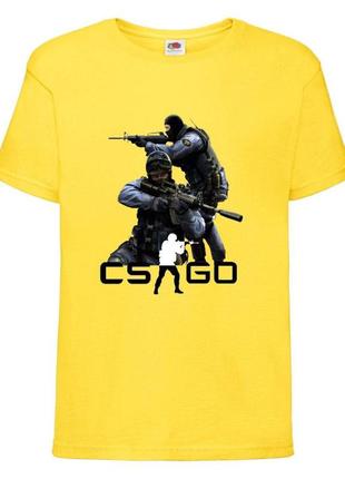 Футболка детская контр страйк 0018 (csg-0018) желтая, размер 104-116-128-140-152-164