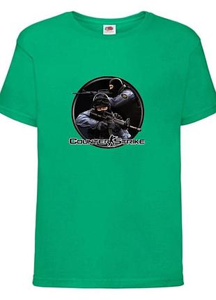 Футболка дитяча контр страйк 0012 (csg-0012) зелена, розмір 104-116-128-140-152-164