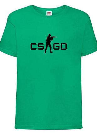 Футболка детская контр страйк 0014 (csg-0014) зеленая, размер 104-116-128-140-152-164