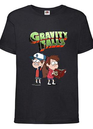 Футболка детская гравити фолз (gravity falls) черная (gf  blc-01)
