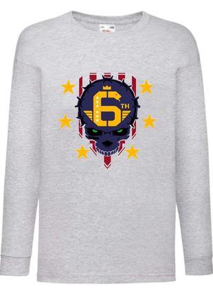 Лонгслив реглан кібер панк 008 з довгим рукавом (crk 008) розмір 116-128-140-152-164 сірий