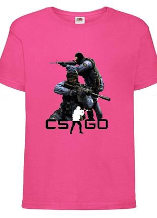 Футболка детская контр страйк 0018 (csg-0018) малиновая, размер 104-116-128-140-152-164