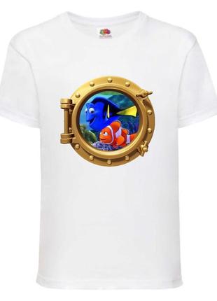 Футболка немо (nemo-03) белая 98-164 размер