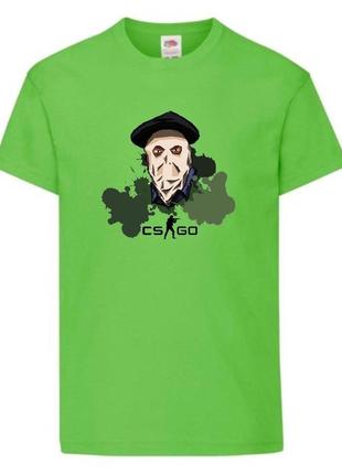 Футболка детская контр страйк 0016 (csg-0016) салатовая, размер 104-116-128-140-152-164