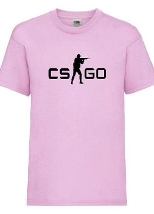 Футболка детская контр страйк 0014 (csg-0014) розовая, размер 104-116-128-140-152-164
