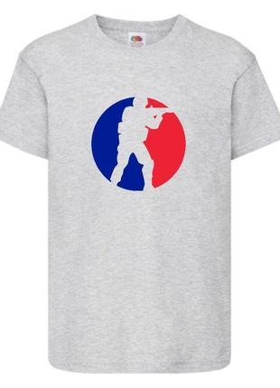 Футболка детская контр страйк 009 (csg-009) серая, размер 104-116-128-140-152-164