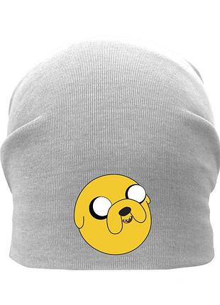 Шапка детская время приключений 004 серая (adt-004) размеры 50-52 см, 54-56 см
