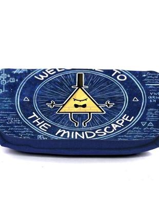 Школьный пенал гравити фолз 0023 (gravity falls) органайзер универсальный (gfs-0023-blu) синий