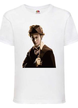 Футболка гарри поттер 116-164 размер (gp-014) белая