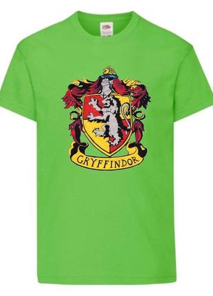 Футболка гарри поттер 116-164 размер (gp-05) светло зеленая