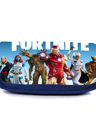 Школьный пенал fortnite 003 органайзер универсальный (fnt-003-blu) синий