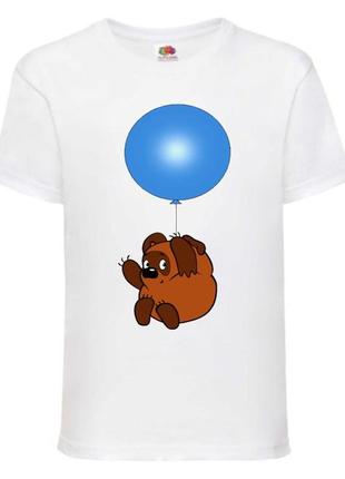 Футболка детская винни пух 001 (wnp 001 wh) белая, размер 98-104-116-128-140-152-164 см