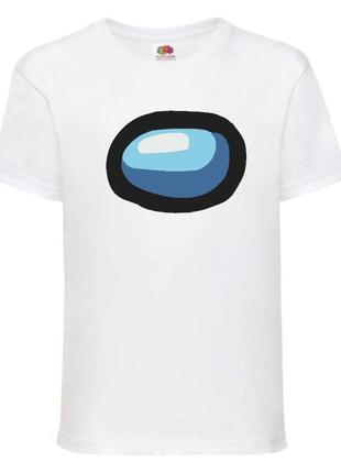 Футболка амонг ас (among us-04) белая 116-128-140-152-164 размер