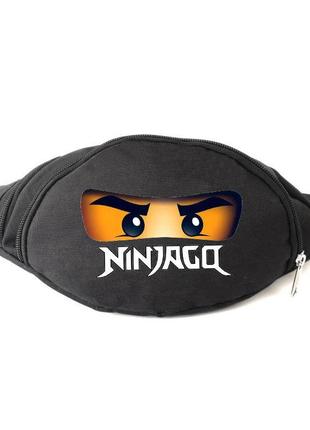 Сумка бананка на пояс лего нинзяго (lego-ninjago-02) cappuccino toys черная