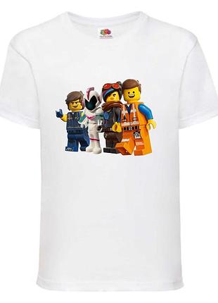 Футболка лего нинзяго лего муви (lego-01) белая 104-116-128-140-152-164 размер