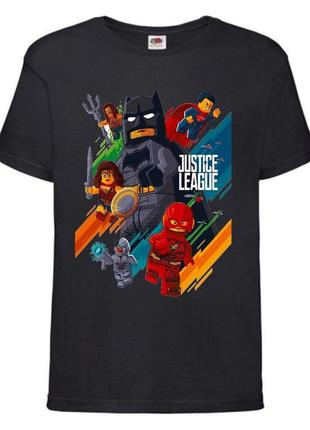 Футболка лего нинзяго лего муви лего лига справедливости (lego-03) черная 104-116-128-140-152-164 размер