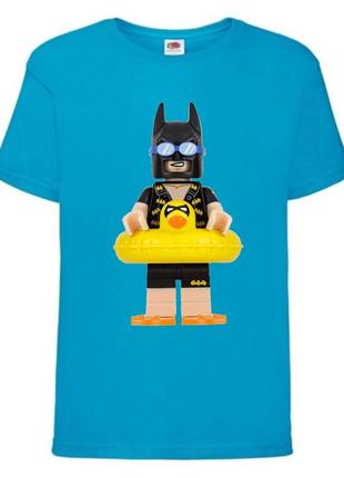 Футболка лего нинзяго лего муви лего бэтмен  (lego-07) голубая 104-116-128-140-152-164 размер