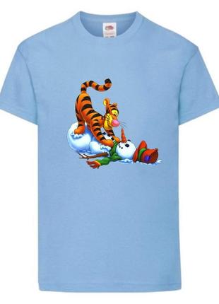 Футболка детская винни пух 005 (wnp 005 lbl) голубая, размер 98-104-116-128-140-152-164 см