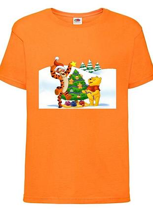 Футболка детская винни пух 008 (wnp 008 orn) оранжевая, размер 98-104-116-128-140-152-164 см