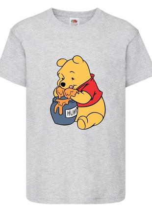 Футболка детская винни пух 004 (wnp 004 gry) серая, размер 98-104-116-128-140-152-164 см