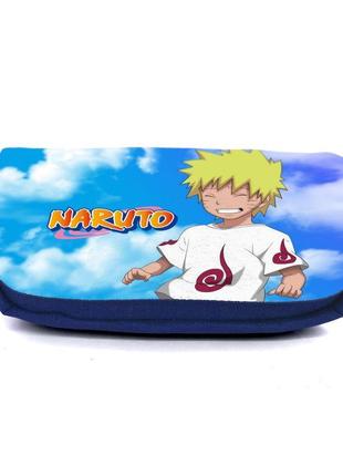 Школьный пенал наруто 009 (naruto) органайзер универсальный (nrt-009-blu) синий