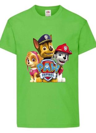 Футболка детская щенячий патруль (paw patrol-05) гончик, маршал, скай6 фото