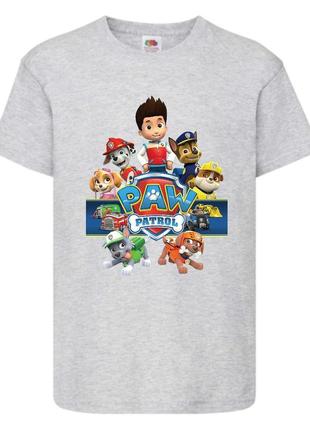 Футболка детская щенячий патруль (paw patrol-0501) все щенки серая
