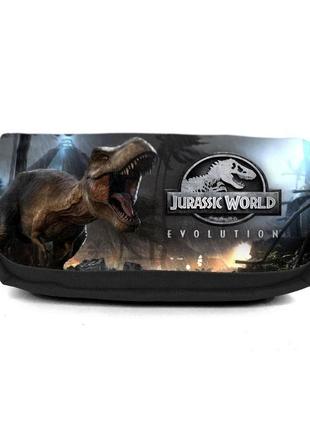 Школьный пенал парк юрского периода 003 (jurasic park) органайзер универсальный (jrp-003-blc) черный