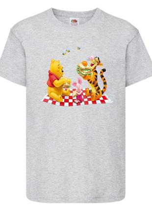Футболка детская винни пух 017 (wnp 017 gry) серая, размер 98-104-116-128-140-152-164 см