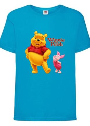 Футболка детская винни пух 019 (wnp 019 blu) синяя, размер 98-104-116-128-140-152-164 см