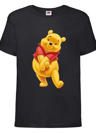 Футболка детская винни пух 016 (wnp 016 blc) черная, размер 98-104-116-128-140-152-164 см