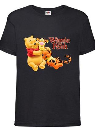 Футболка детская винни пух 020 (wnp 020 blc) черная, размер 98-104-116-128-140-152-164 см