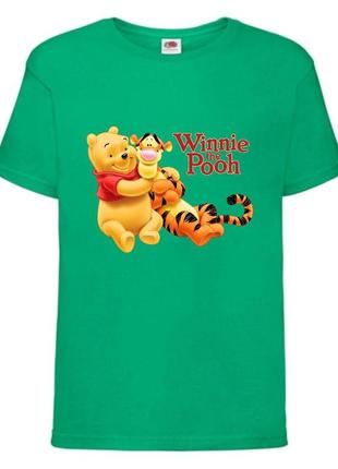 Футболка детская винни пух 020 (wnp 020 grn) зеленая, размер 98-104-116-128-140-152-164 см