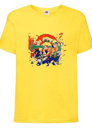 Футболка наруто (naruto - 004) желтая 104-116-128-140-152-164 размер