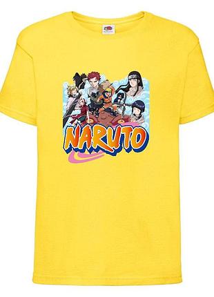 Футболка наруто (naruto - 0024) желтая 104-116-128-140-152-164 размер