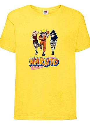 Футболка наруто (naruto - 0041) желтая 104-116-128-140-152-164 размер