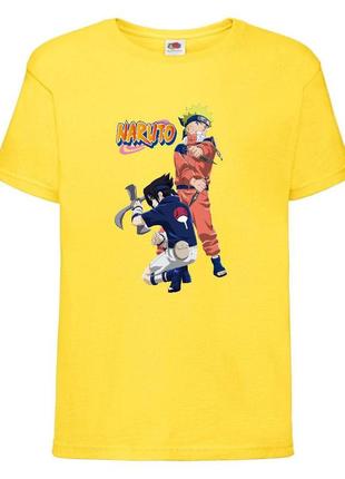 Футболка наруто (naruto - 0050) желтая 104-116-128-140-152-164 размер