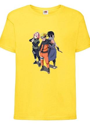 Футболка наруто (naruto - 0053) желтая 104-116-128-140-152-164 размер