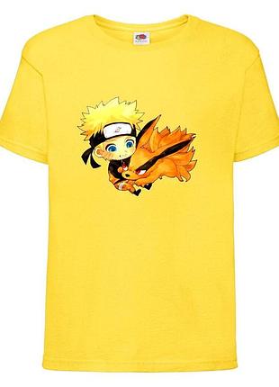 Футболка наруто (naruto - 0058) желтая 104-116-128-140-152-164 размер