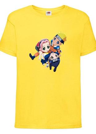 Футболка наруто (naruto - 062) желтая 104-116-128-140-152-164 размер