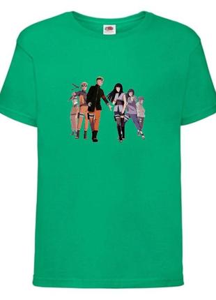 Футболка наруто (naruto - 0021) зеленая 104-116-128-140-152-164 размер