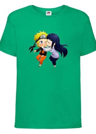 Футболка наруто (naruto - 0059) зеленая 104-116-128-140-152-164 размер