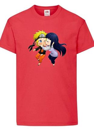 Футболка наруто (naruto - 0059) красная 104-116-128-140-152-164 размер