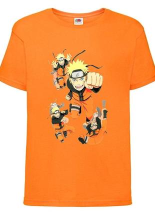 Футболка наруто (naruto - 005) оранжевая 104-116-128-140-152-164 размер