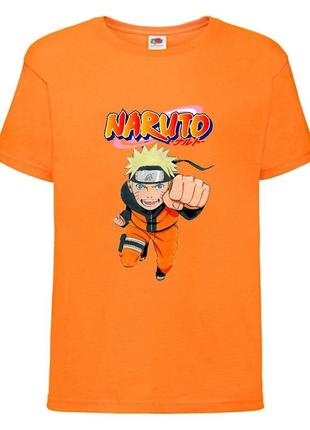 Футболка наруто (naruto - 007) оранжевая 104-116-128-140-152-164 размер