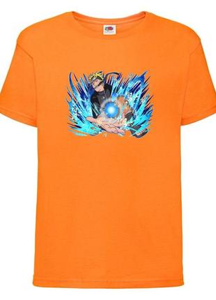 Футболка наруто (naruto - 0012) оранжевая 104-116-128-140-152-164 размер