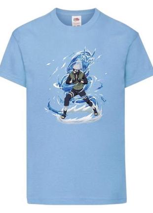 Футболка наруто (naruto - 0057) светло голубой104-116-128-140-152-164 размер