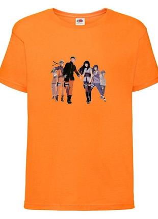 Футболка наруто (naruto - 0021) оранжевая 104-116-128-140-152-164 размер