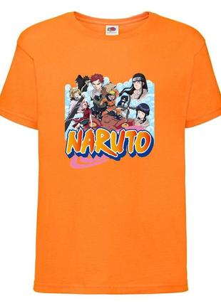 Футболка наруто (naruto - 0024) оранжевая 104-116-128-140-152-164 размер