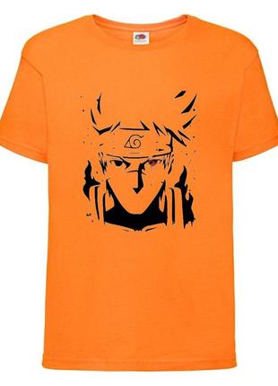 Футболка наруто (naruto - 0032) оранжевая 104-116-128-140-152-164 размер